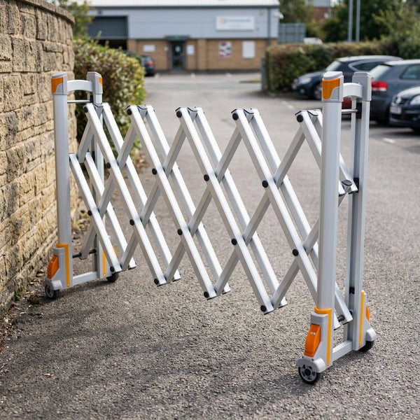 2m Aluminium Retractable Safety Barrier with Reflectors