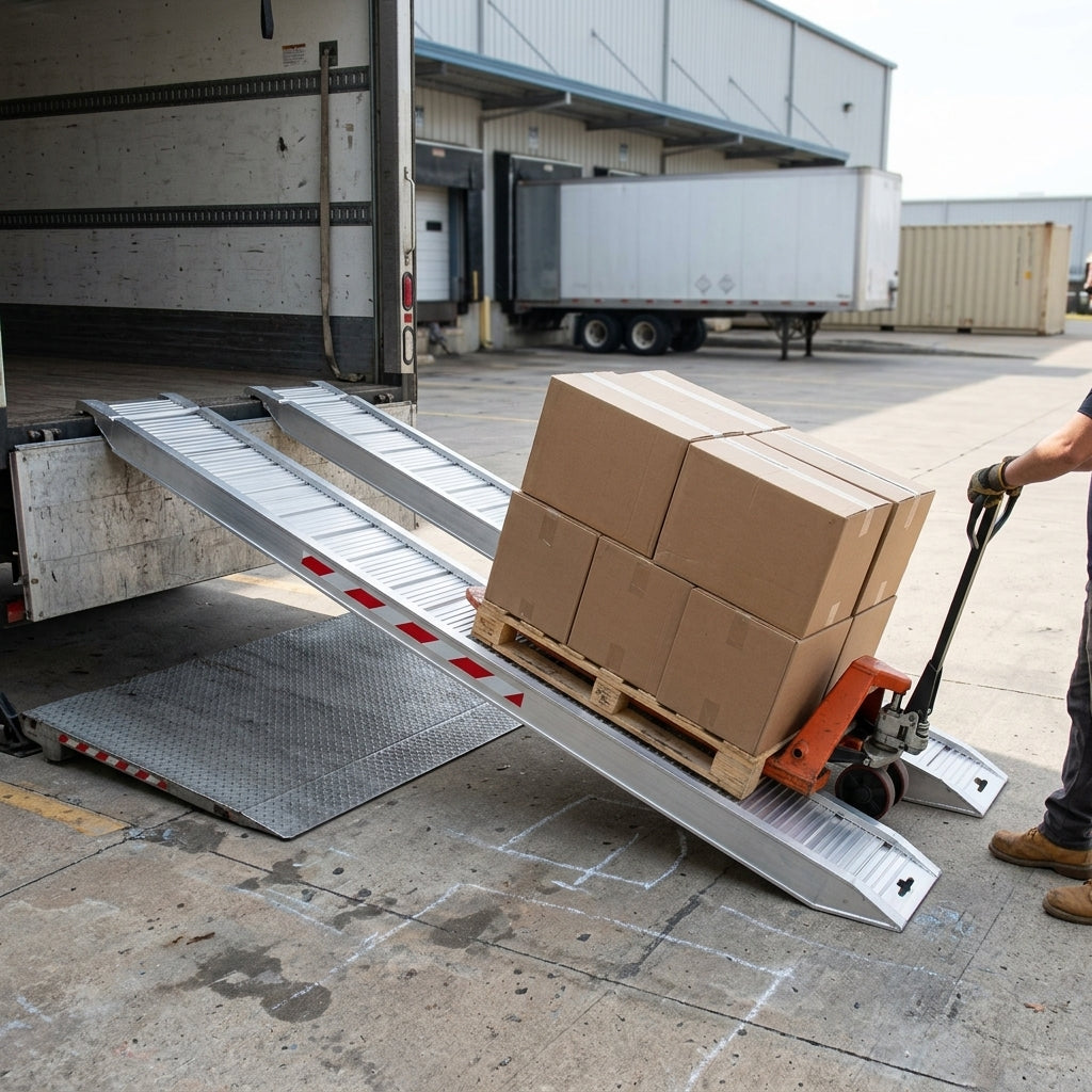 2500mm x 460mm Aluminium Loading Ramps 7000kg Capacity
