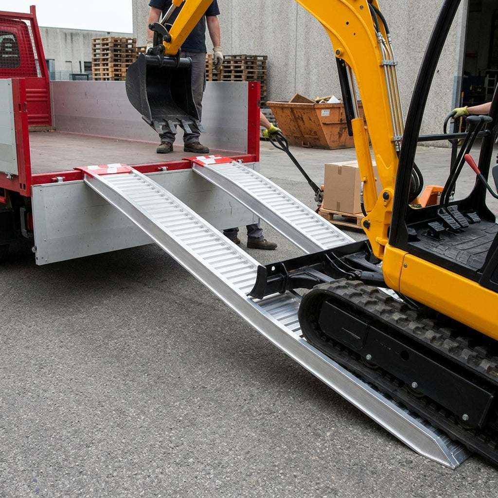 3000mm x 400mm Aluminium Loading Ramp 4500kg Capacity