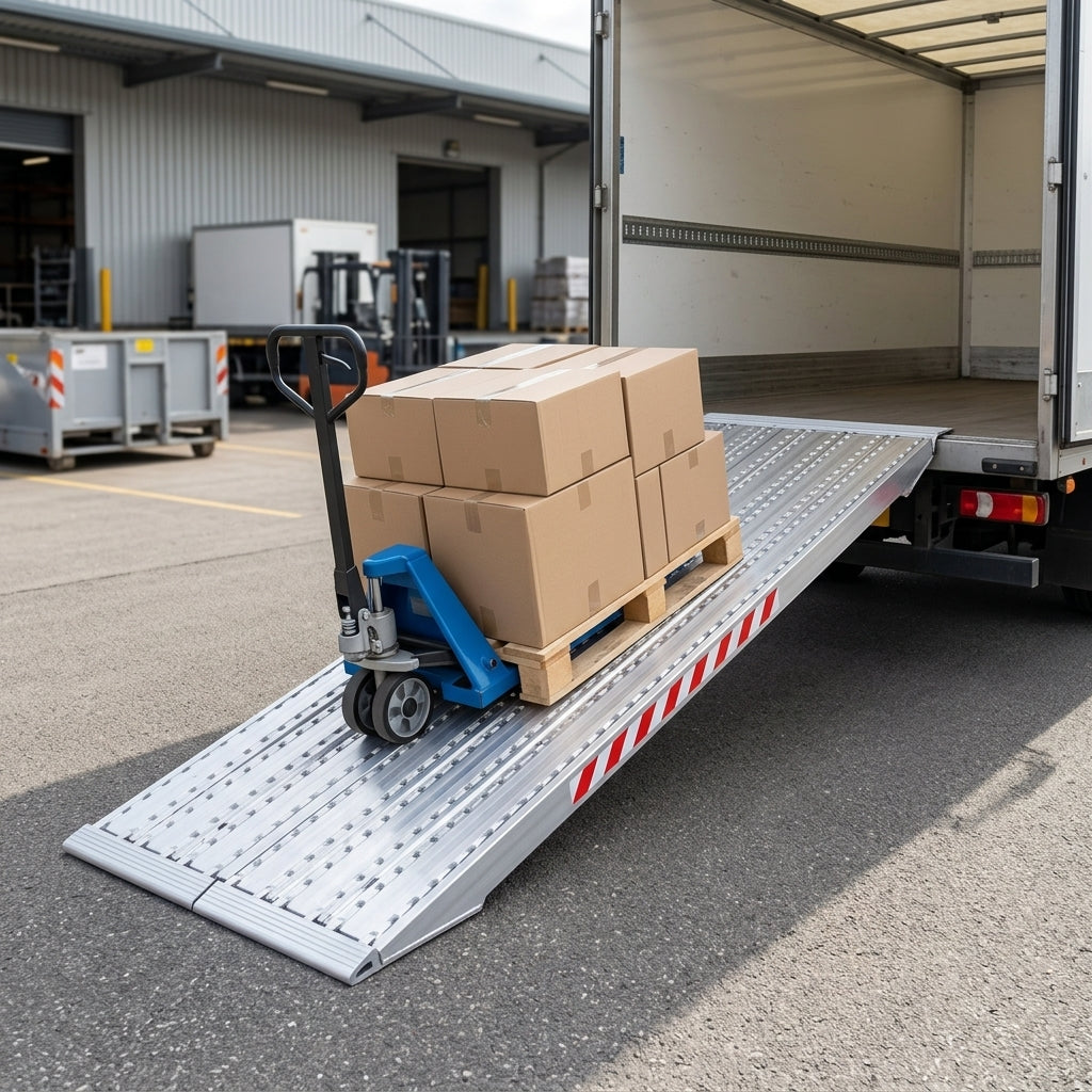 2000mm x 600mm Heavy Duty Loading Ramps 50000kg Capacity