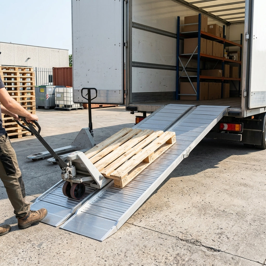 2000kg Capacity Container Ramps Pair