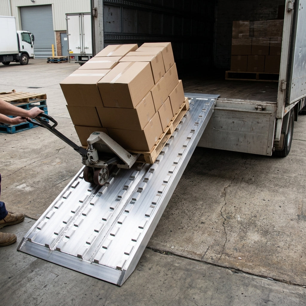 1000mm x 450mm Heavy Duty Loading Ramps 50000kg Capacity