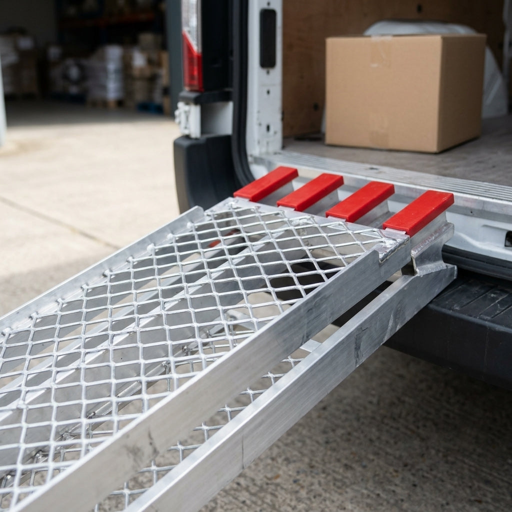 2260mm Motorbike Ramp Mesh Surface 340kg Capacity (view 2)