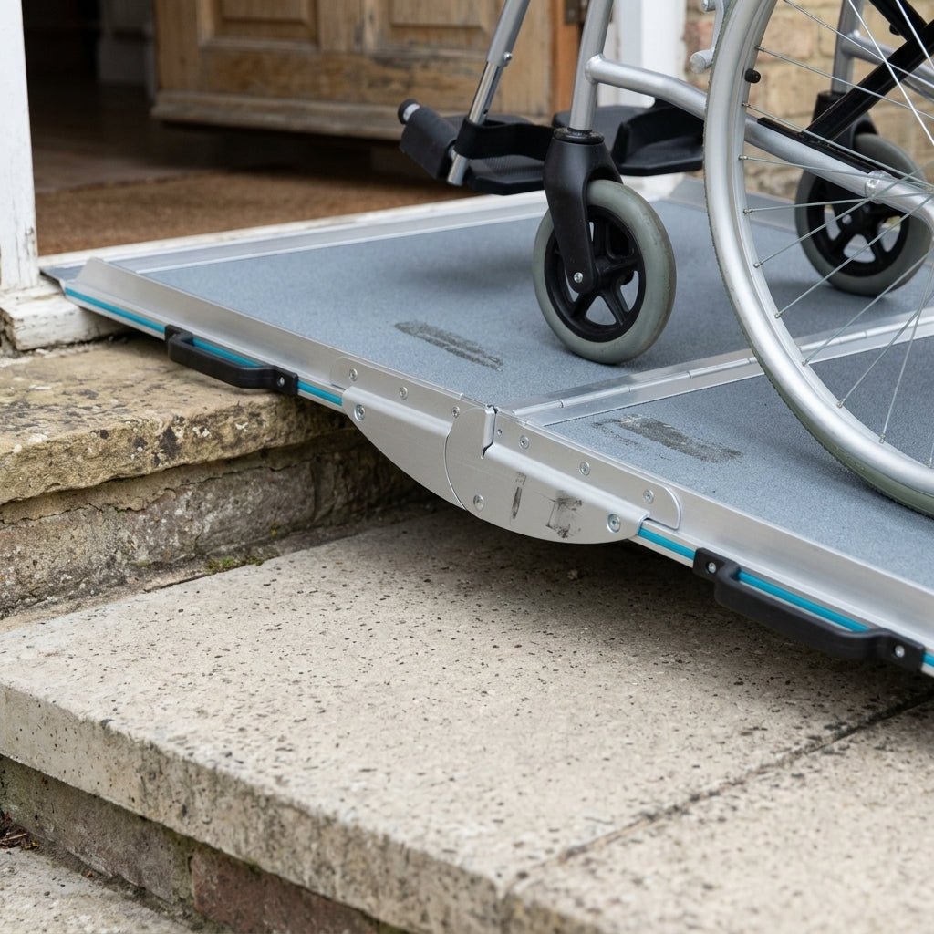 5ft-8ft Wheelchair Ramp - Portable & Foldable (view 2)