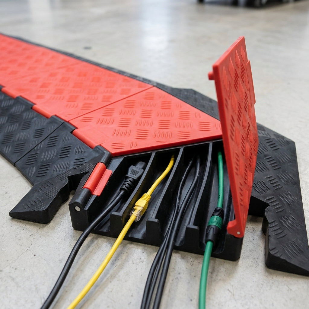 5-Channel Cable Protector 45° Left Turn Section (view 2)