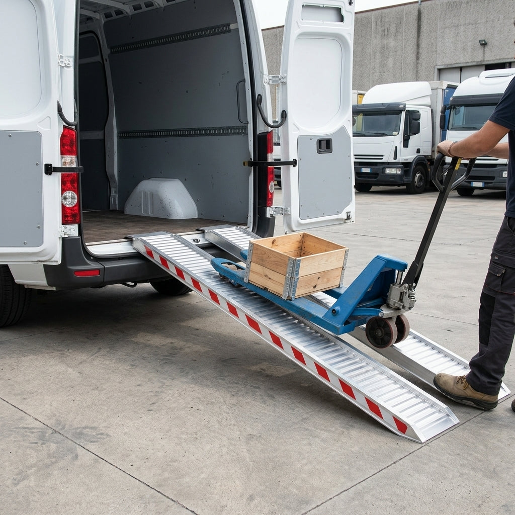 3500mm x 500mm Aluminium Loading Ramps 1000kg Capacity