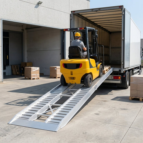 2500mm x 550mm Aluminium Loading Ramps 18000kg Capacity