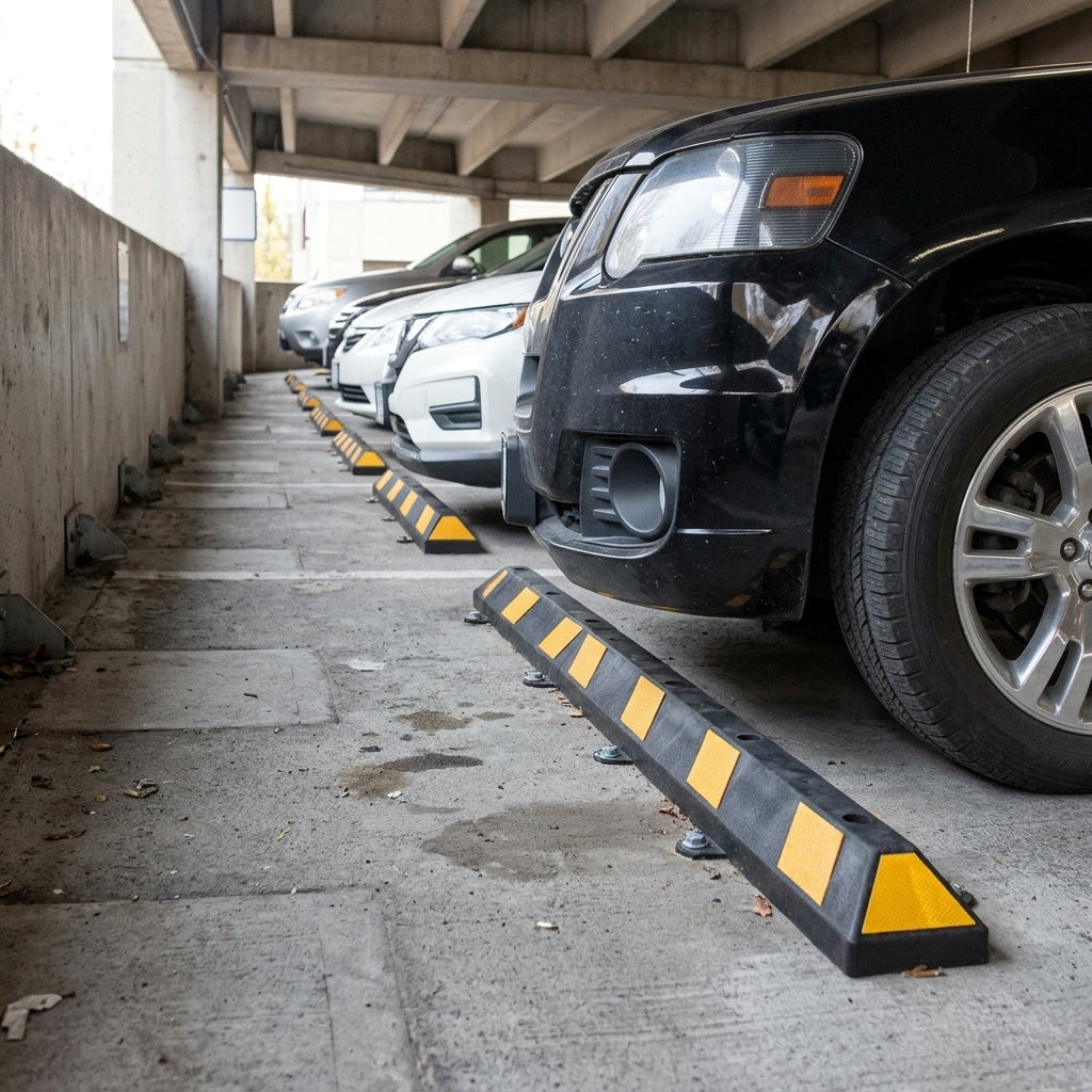 900mm Wheel Stop in High-Density Rubber