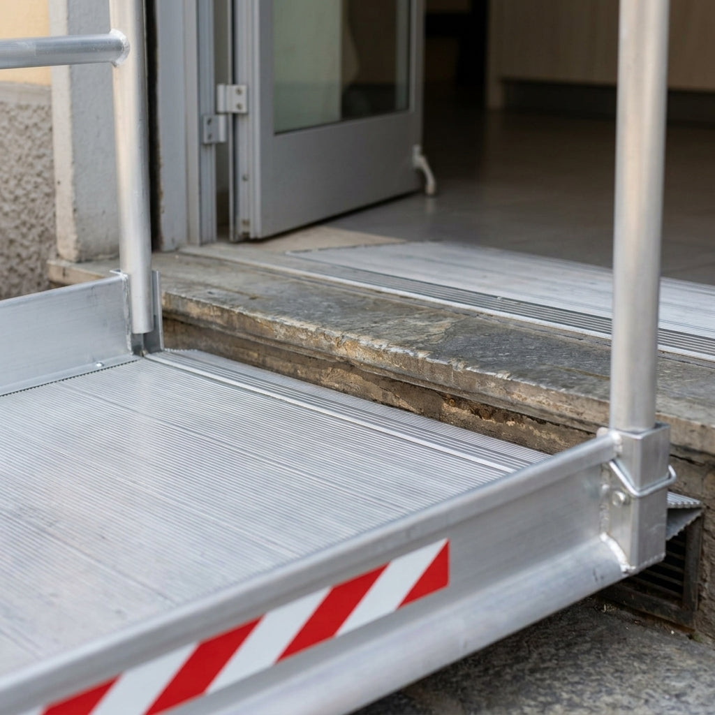 3790mm Pedestrian Ramp with Handrails 1000mm Width (view 2)