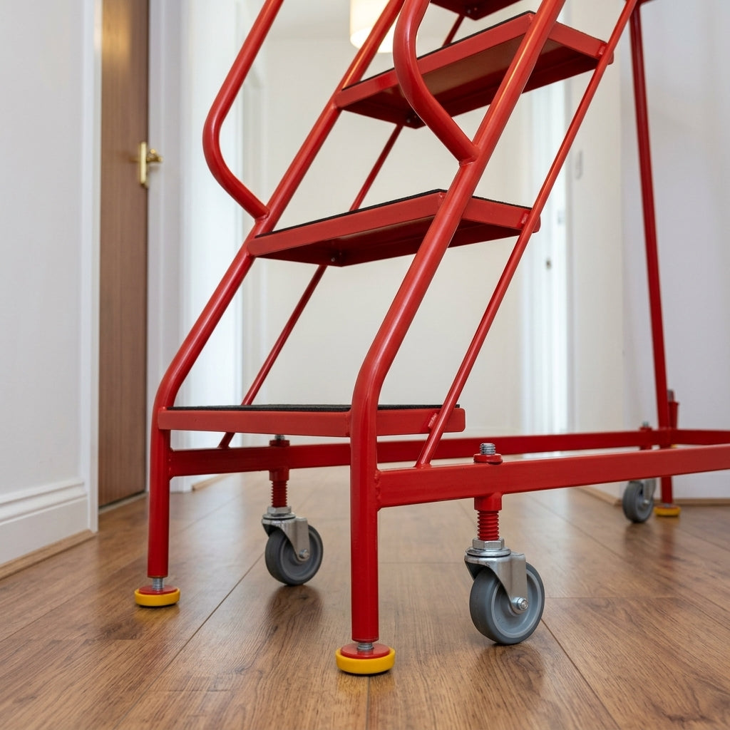 500mm Wide Narrow Ladder with Working Platform (view 2)