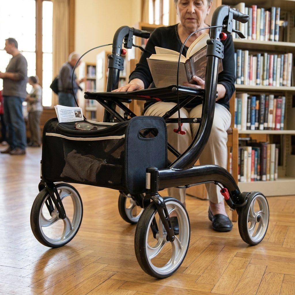 4-Wheel Rollator 130kg Capacity (view 2)