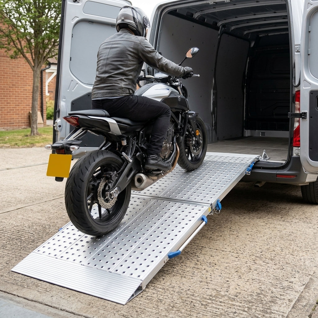 900mm Wide Heavy Duty 2 Part Folding Van Ramp
