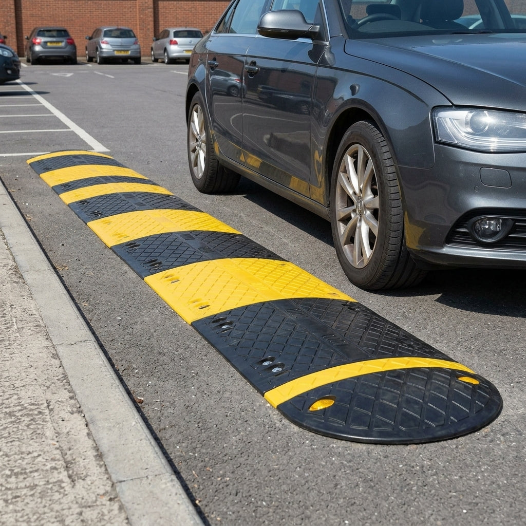 9500mm x 450mm Heavy Duty Speed Bump with Steel Plate