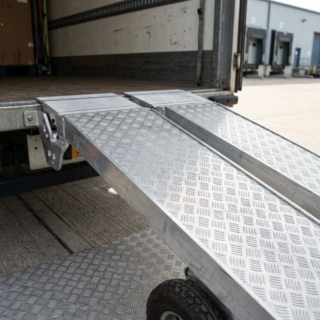 500mm x 215mm Container Ramps Aluminium 1250kg Capacity (view 2)