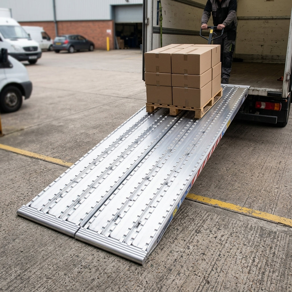 2500mm x 450mm Heavy Duty Loading Ramps 34000kg Capacity