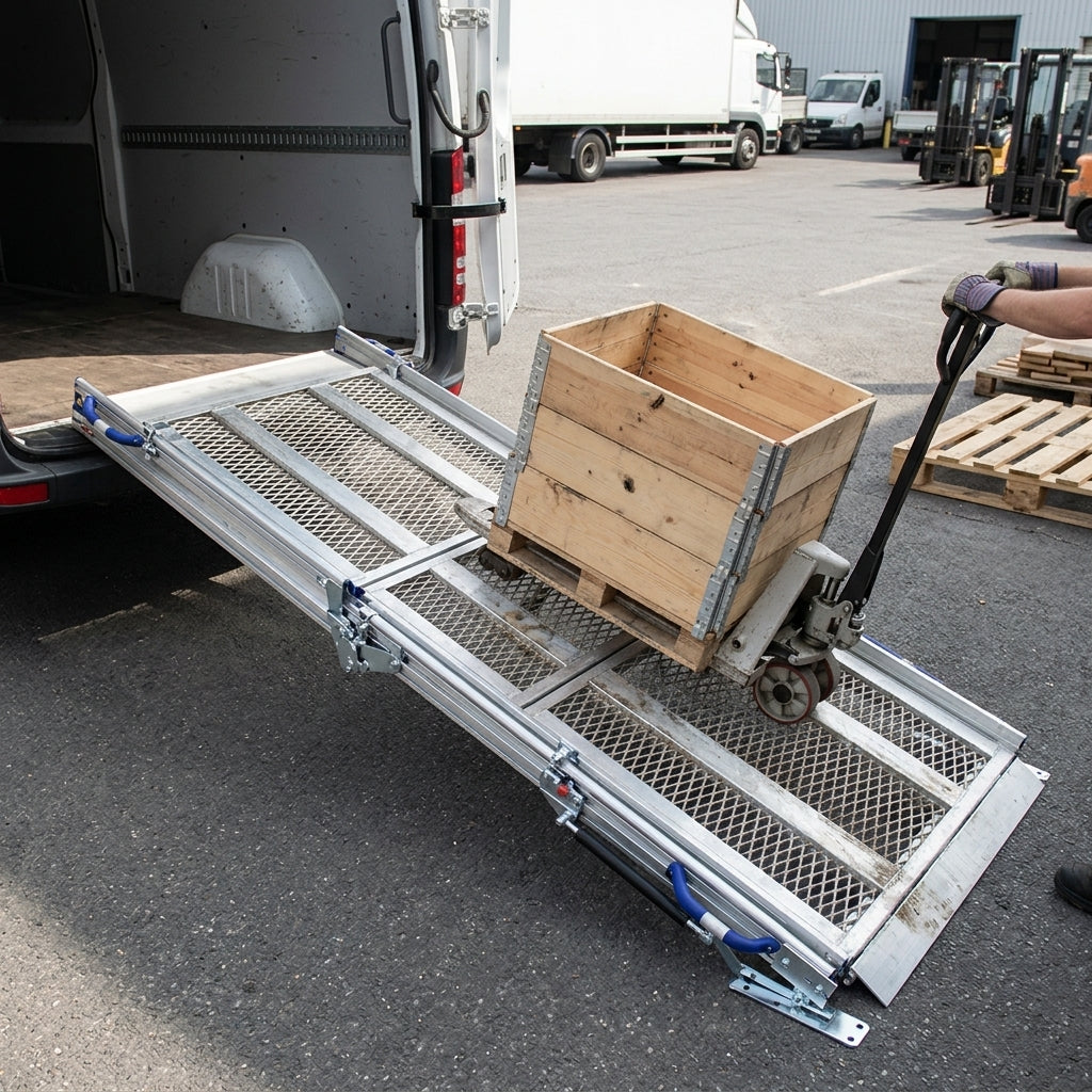 900mm Wide 3 Part Folding Vehicle Ramp