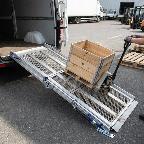 900mm Wide 3 Part Folding Vehicle Ramp