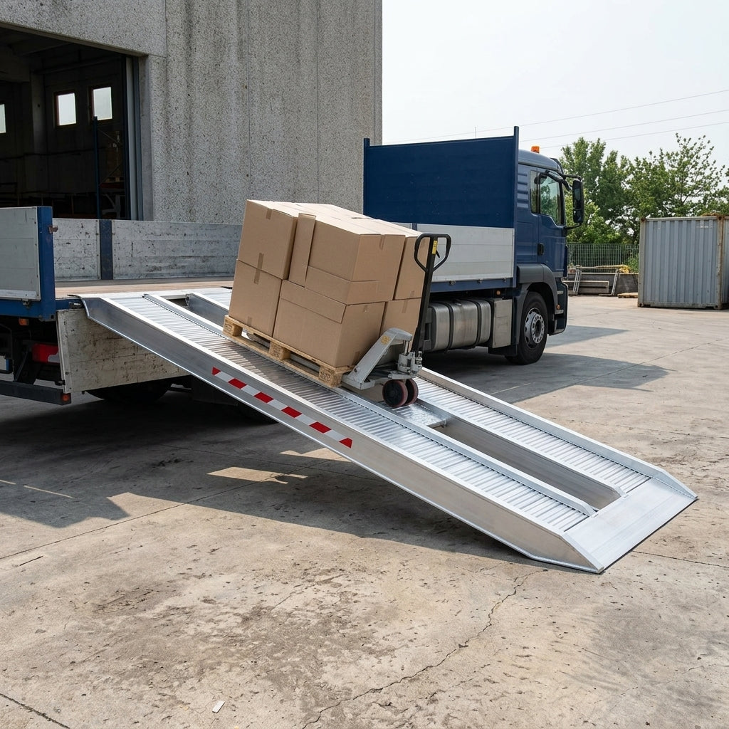 4000mm Aluminium Loading Ramps 4580kg Capacity