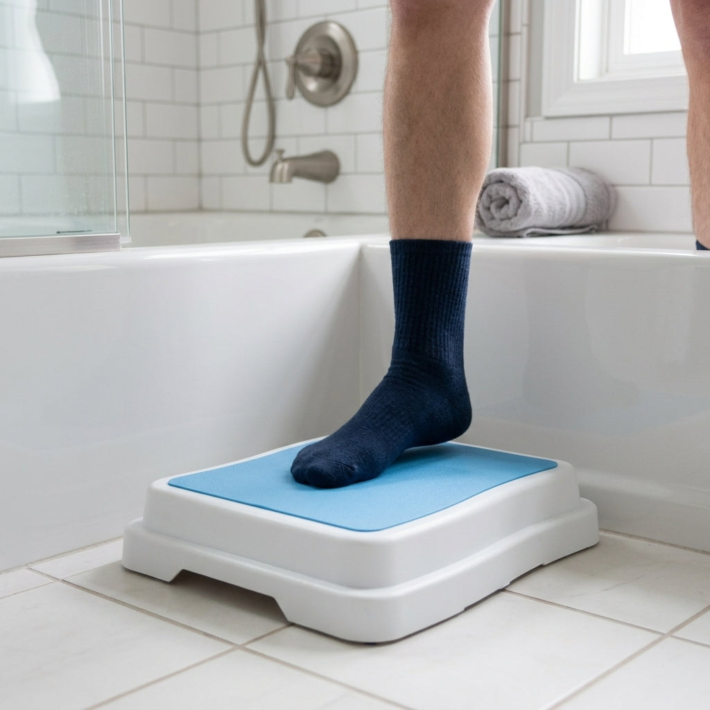 Bathroom Step Non-Slip Lightweight Modular Design