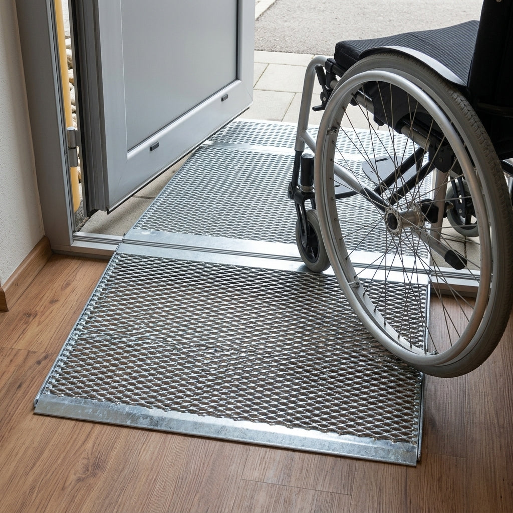 Modular Threshold Ramp 38-160mm Galvanised Steel
