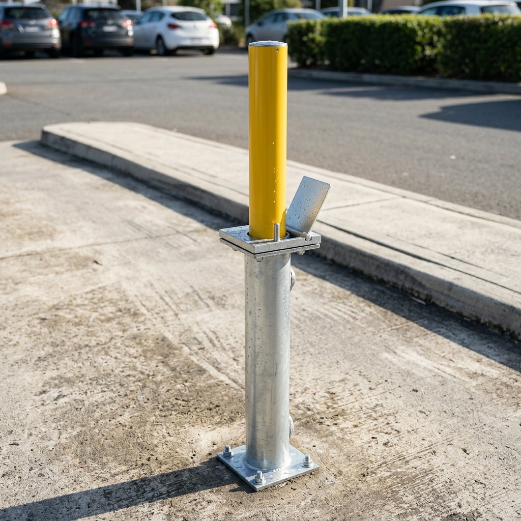 Retractable Bollard - Stainless Steel - High-Visibility
