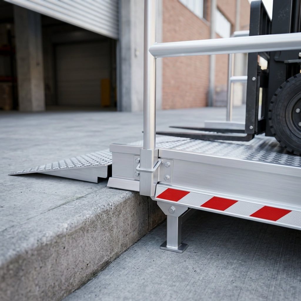 6055mm x 1250mm Vehicle Gangway with Handrails (view 2)