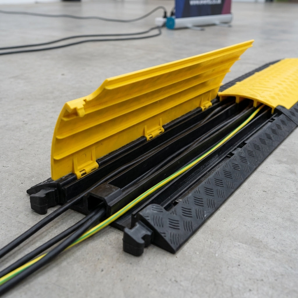 3 Channel Cable Protector with Non-Slip Surface (view 2)