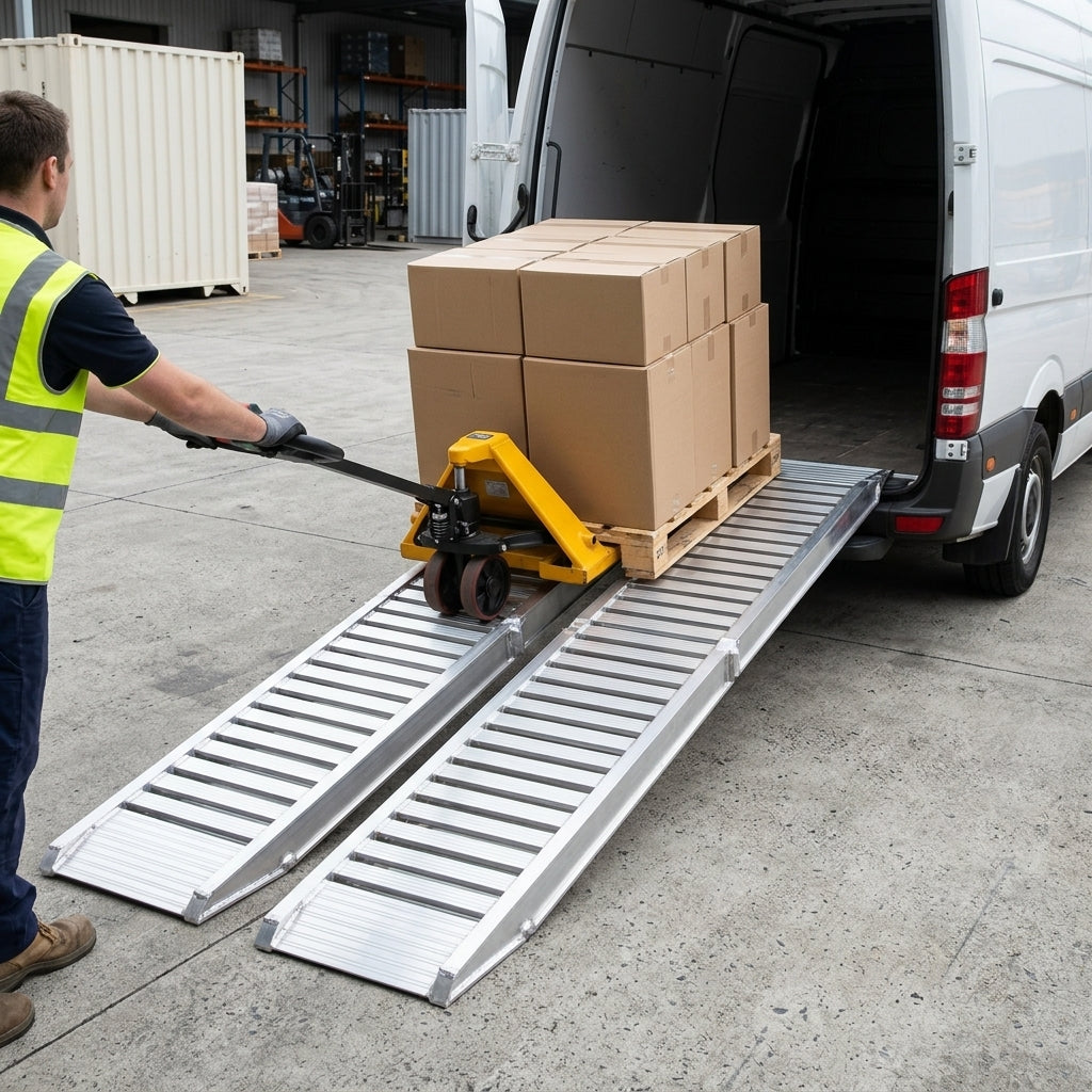 795mm Container Ramps Aluminium 3000kg Capacity
