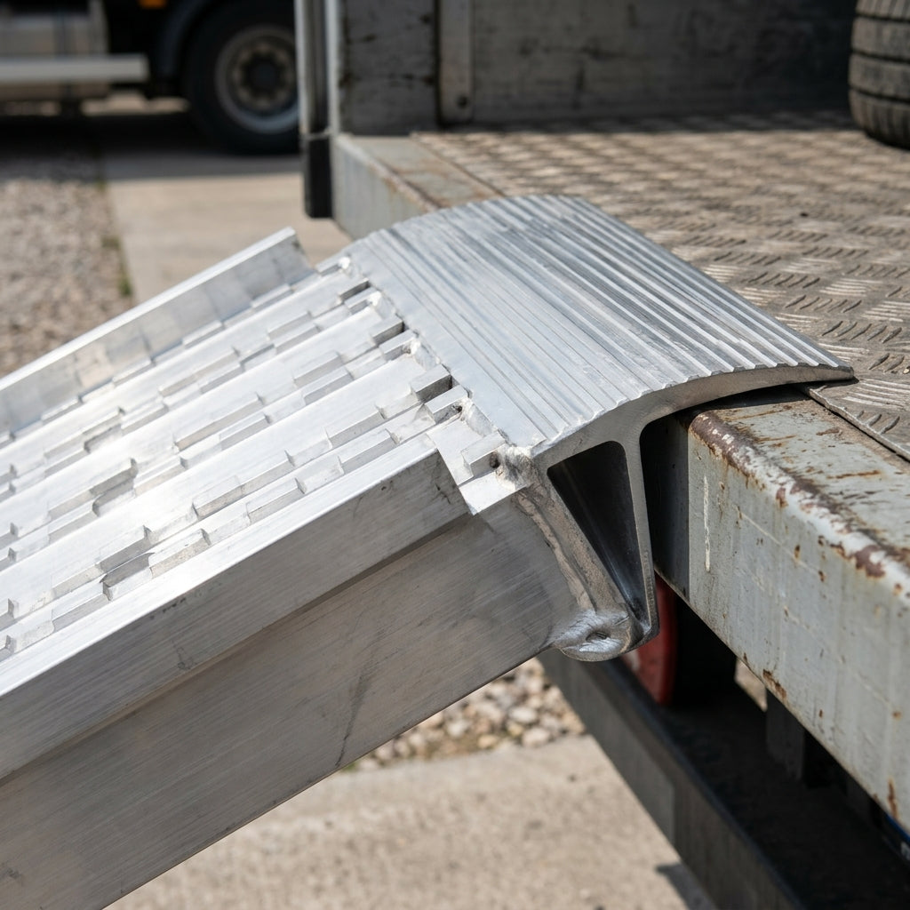 4000mm Loading Ramps Aluminium Milled Surface 6860kg Capacity (view 2)