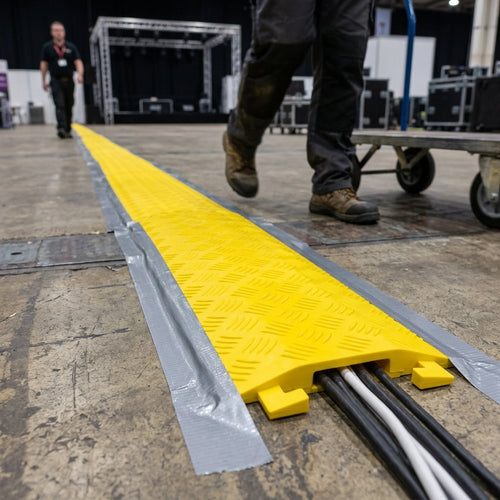20mm Cable Cover - Yellow - Single Channel
