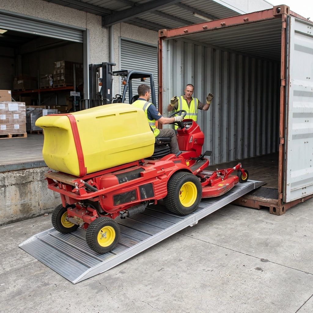 800mm Container Ramps Aluminium 2000kg Capacity