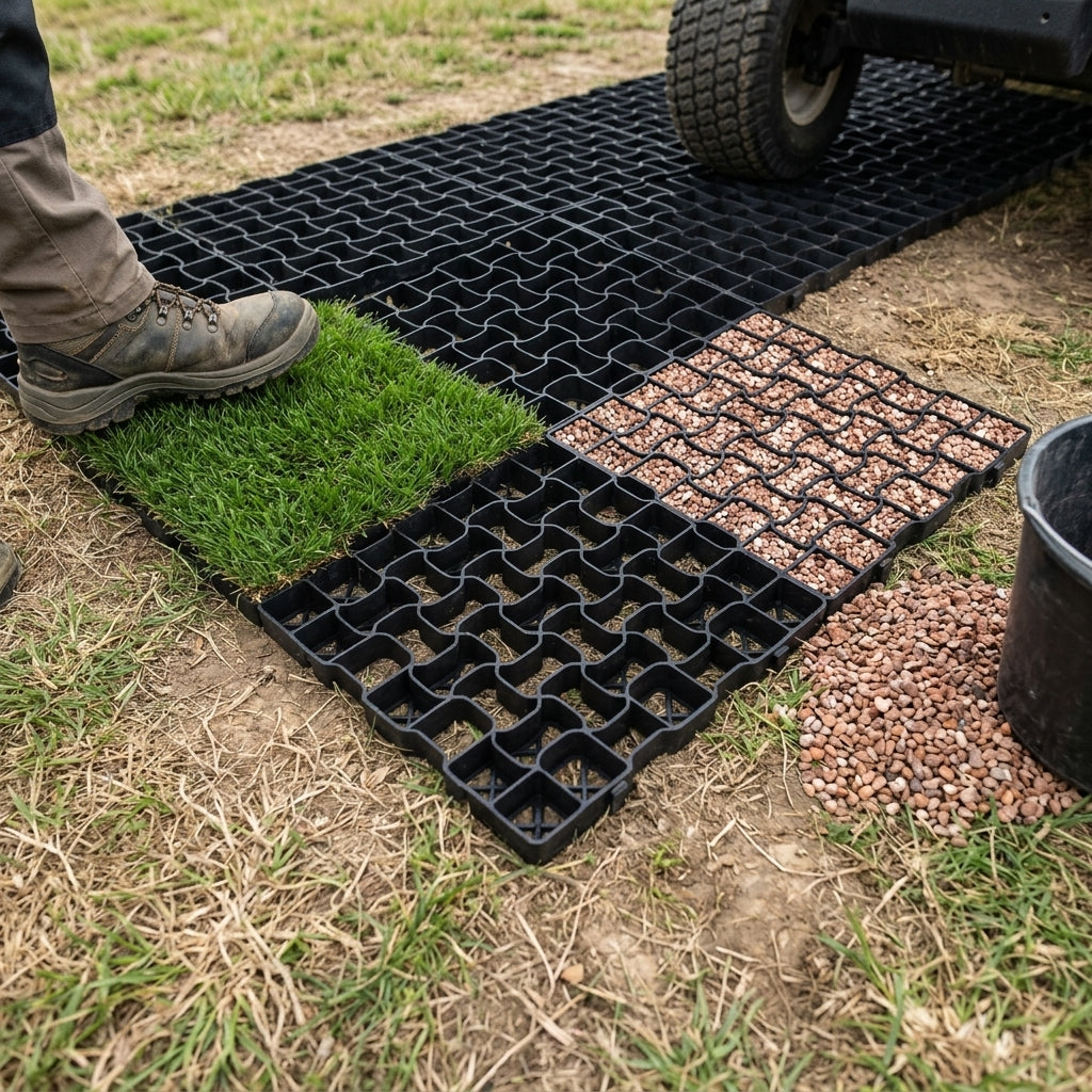 100cm x 100cm x 40mm Geogrid Standard