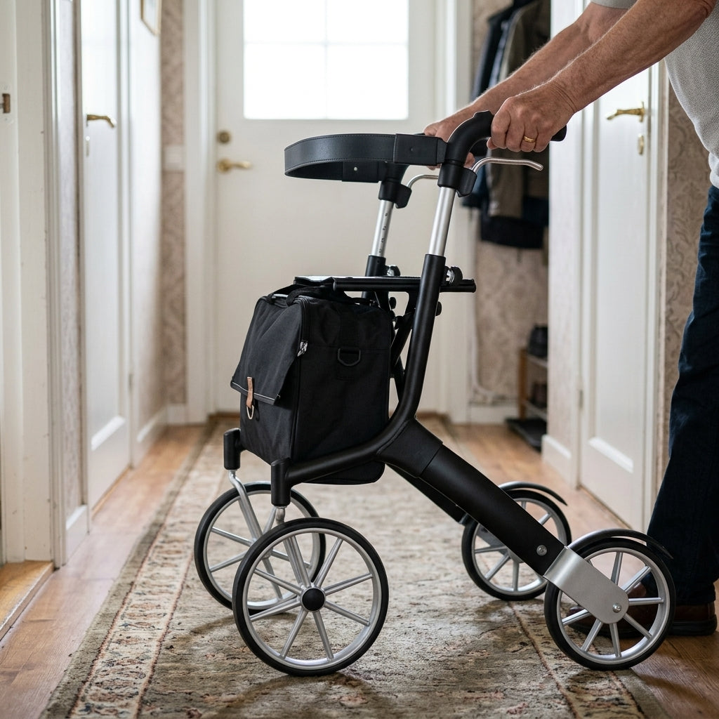Lightweight Rollator with Water-Resistant Seat