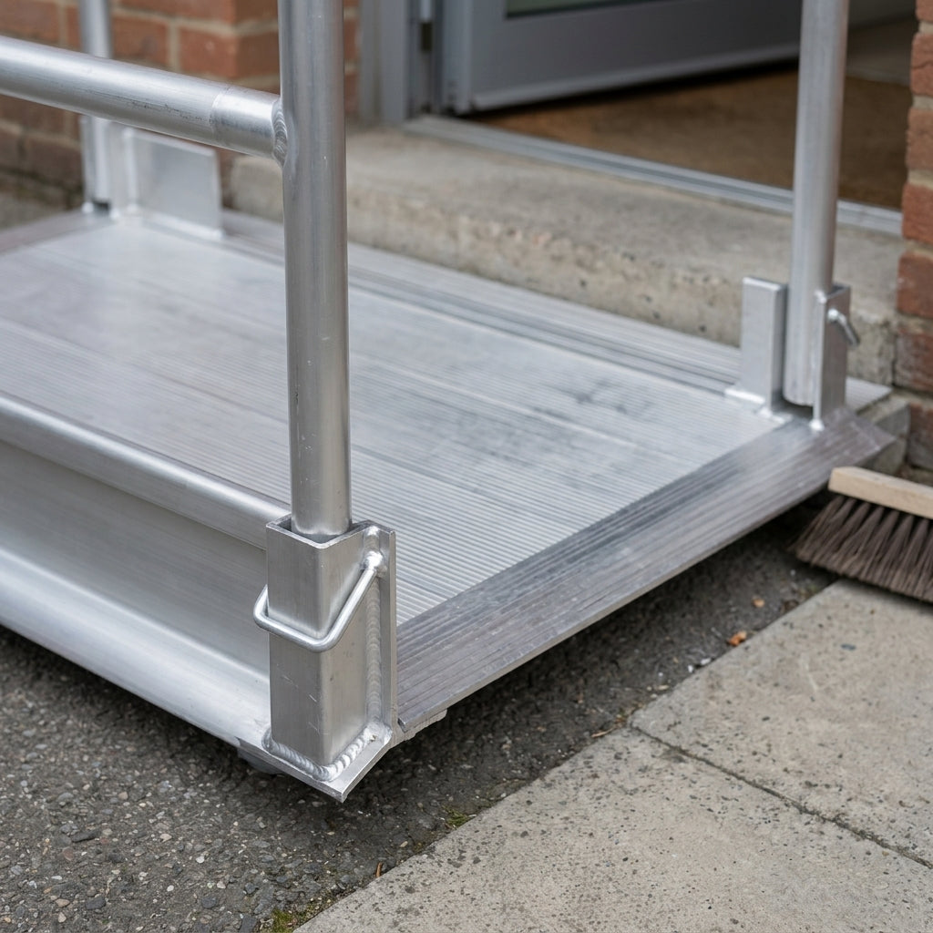 2390mm Vehicle Accessible Ramp with Handrails 1250mm Width (view 2)