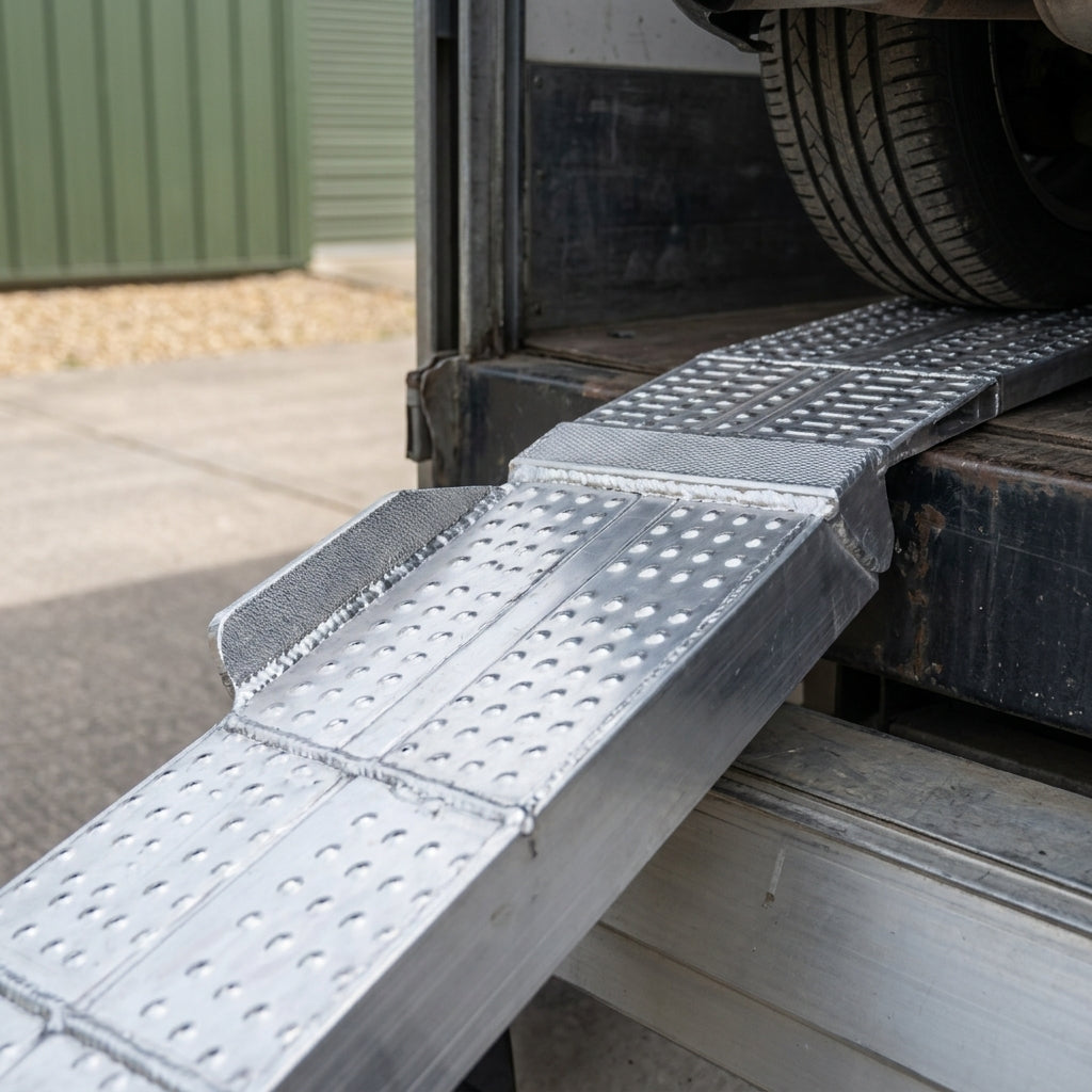 3500x415x40mm Car Ramps Aluminium 907kg Capacity (view 2)