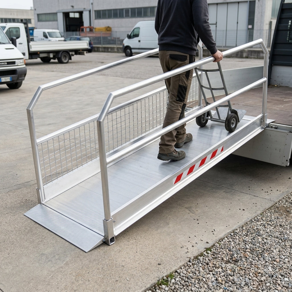 5055mm Vehicle Gangway with Handrails