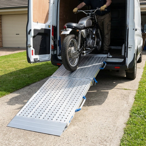 690mm Wide Heavy Duty 2 Part Folding Van Ramp