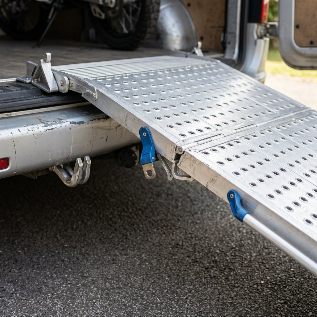 690mm Wide Heavy Duty 2 Part Folding Van Ramp (view 2)