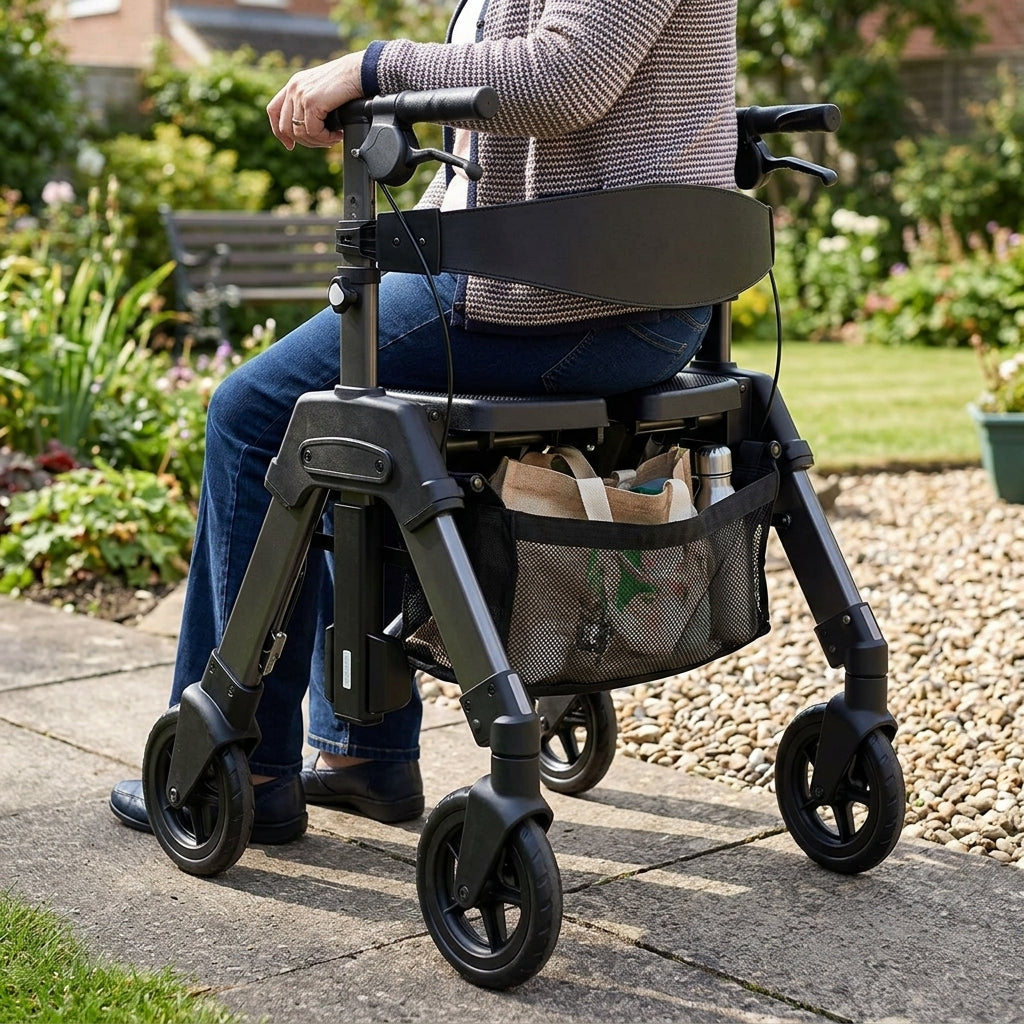 Heavy Duty Rollator 4-Wheel with Seat and Storage (view 2)