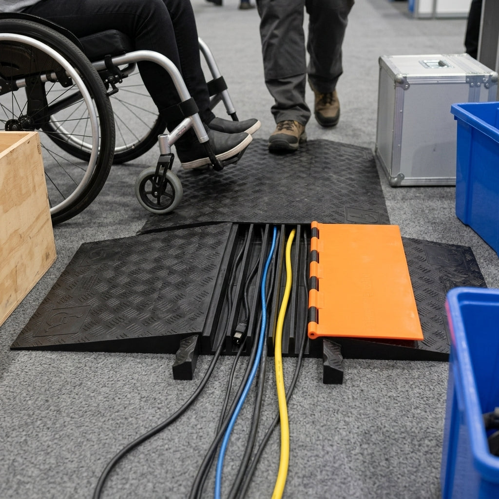 5 Channel Cable Protector Ramp for Wheelchairs
