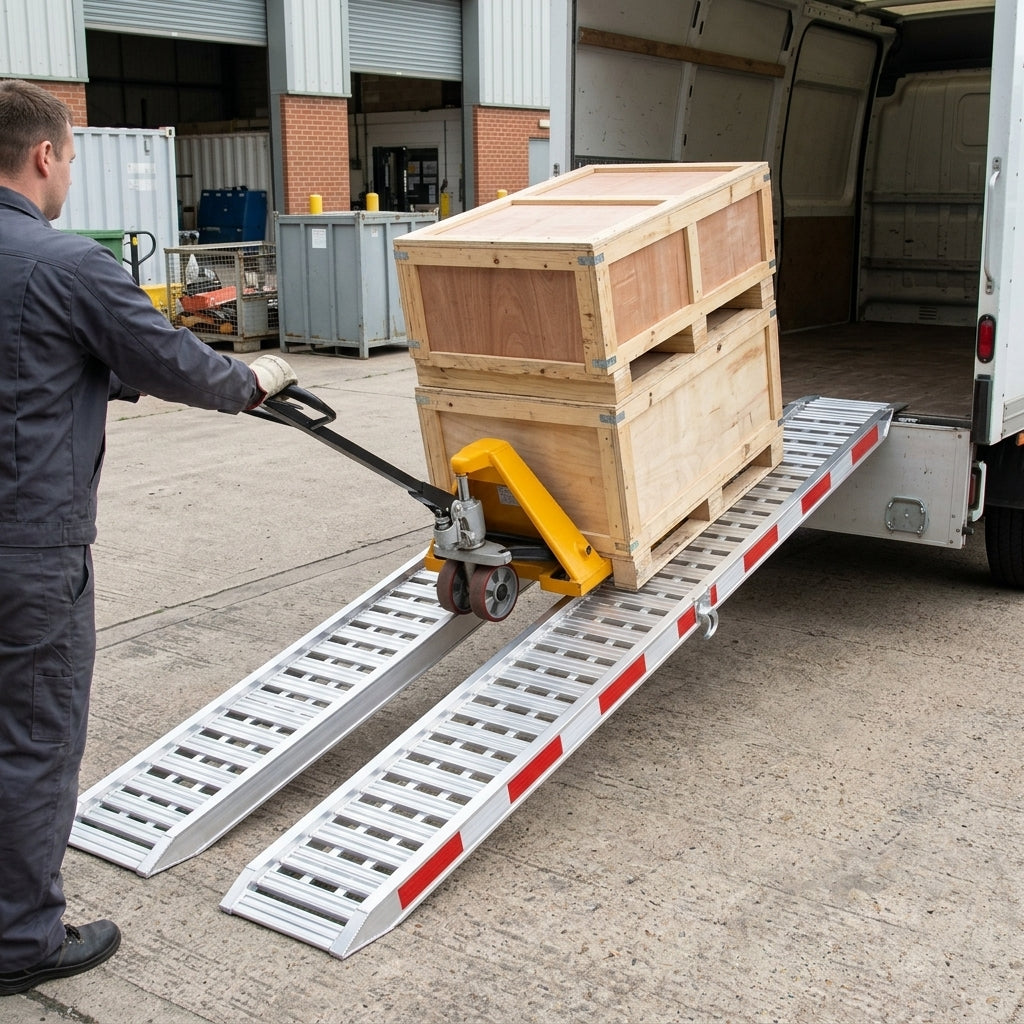 4500mm x 400mm Aluminium Loading Ramp 1800kg Capacity