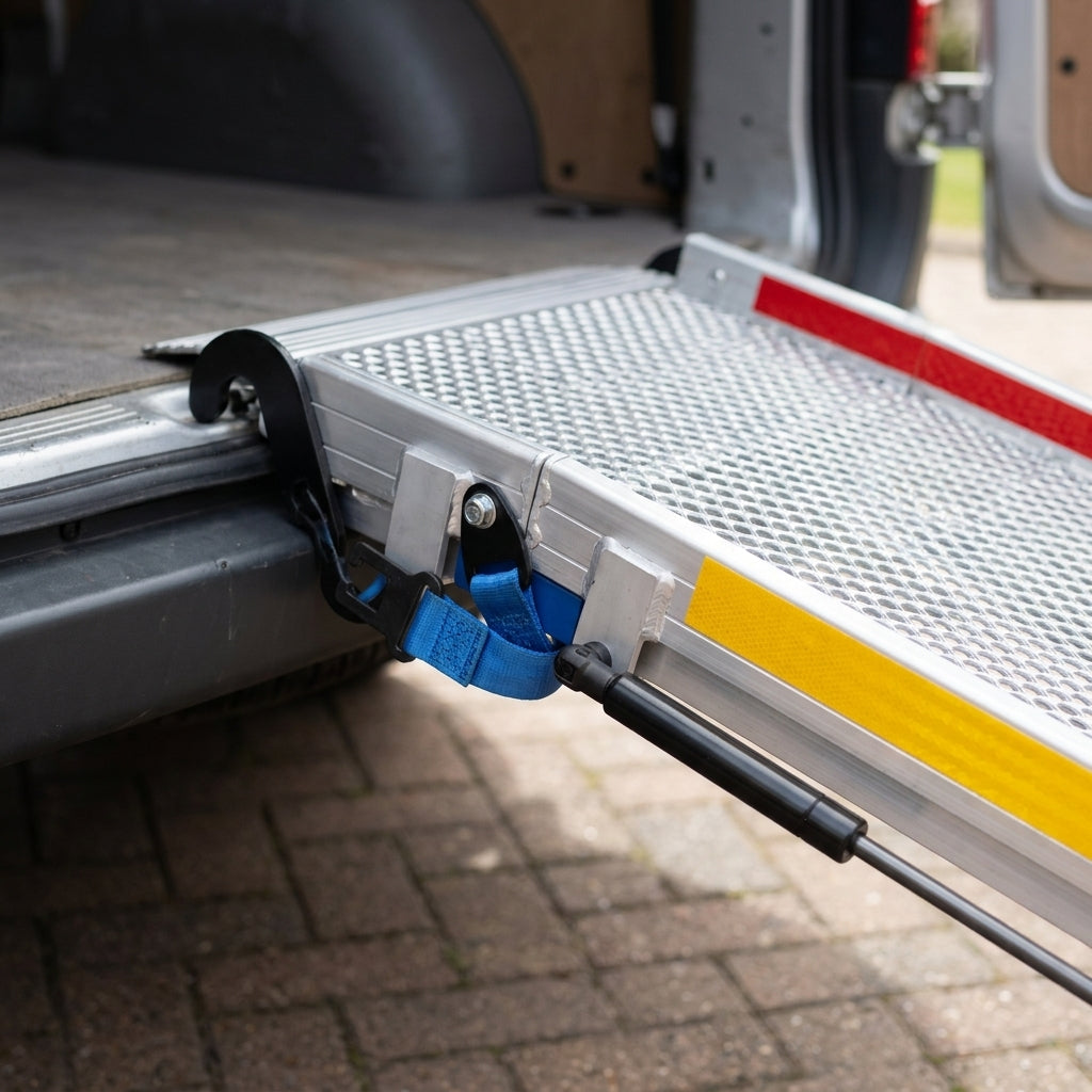 820mm Wide 2 Part Folding Vehicle Ramp (view 2)