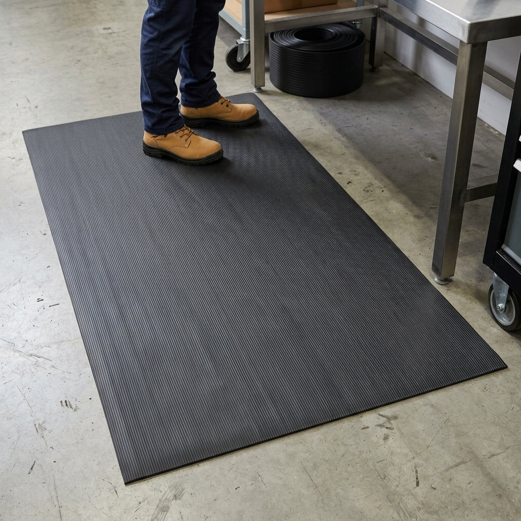 91cm x 150cm Anti-Fatigue Mat Black 9.4mm