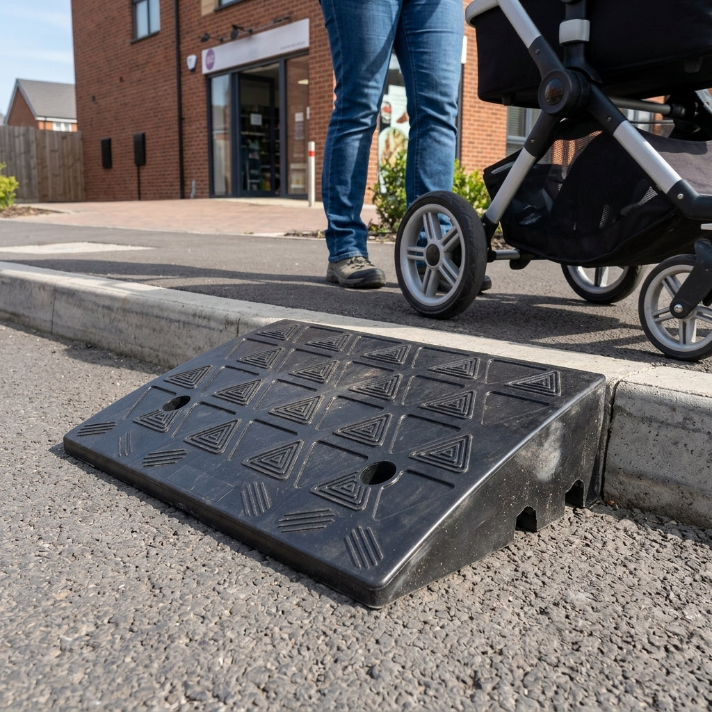 135mm Rubber Kerb Ramp 5000kg Capacity