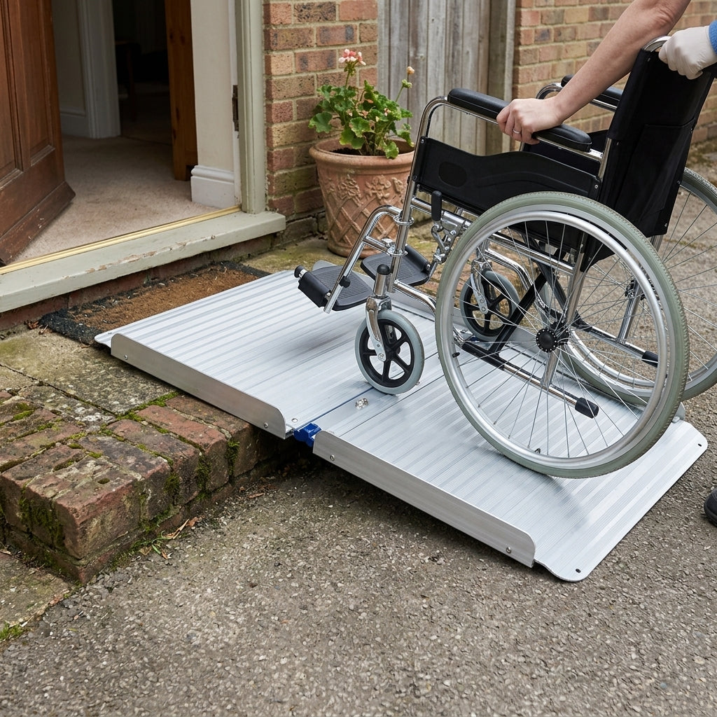 2ft Folding Wheelchair Ramp Lightweight 5kg