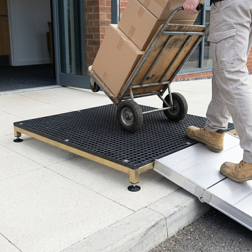 1m x 1m Height Adjustable Work Platform 800kg Capacity