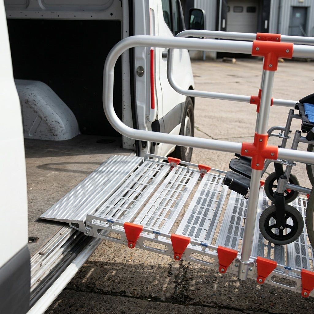 RollAble Handrails 1 or 2 Rail Options (view 2)