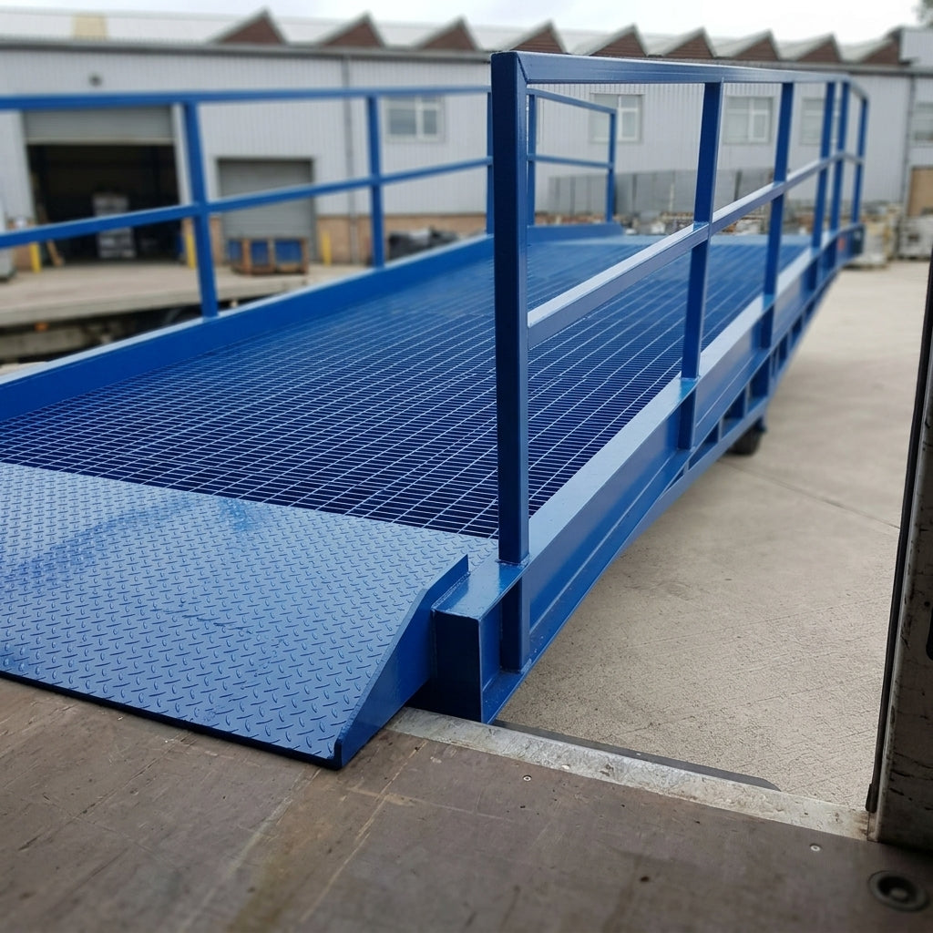 Mobile Yard Ramp with Handrails for 10,000kg Capacity (view 2)