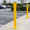 Fixed Security Bollard with Chain Hooks