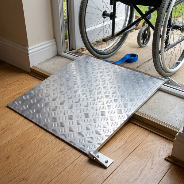 Hinged Connecting Plate for Threshold Ramps